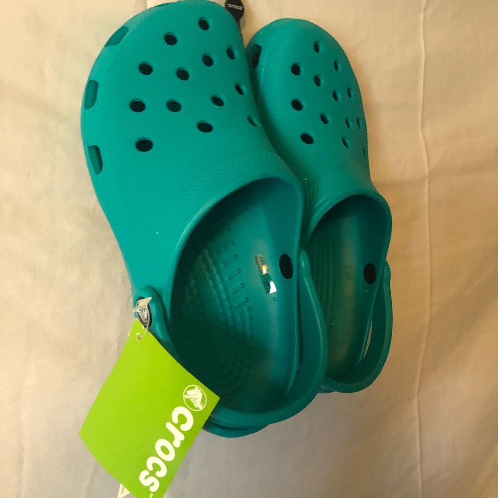 Tropical Teal Classic Crocs